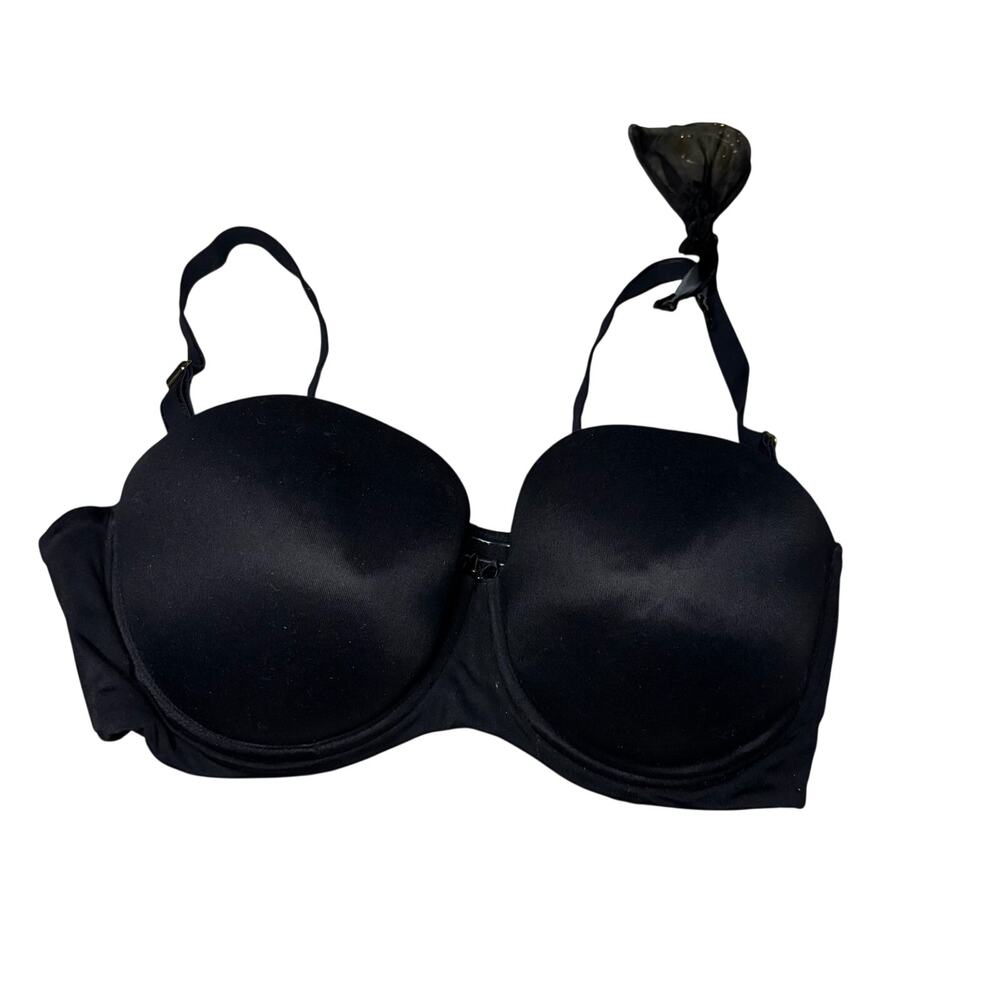 NEW Soma Embraceable Strapless Bra 38DD Black Full Coverage Convertible Smooth